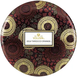 Produktfoto för Voluspa 3-wick in a tin ljus 40 timmar Goji & Tarocco Orange