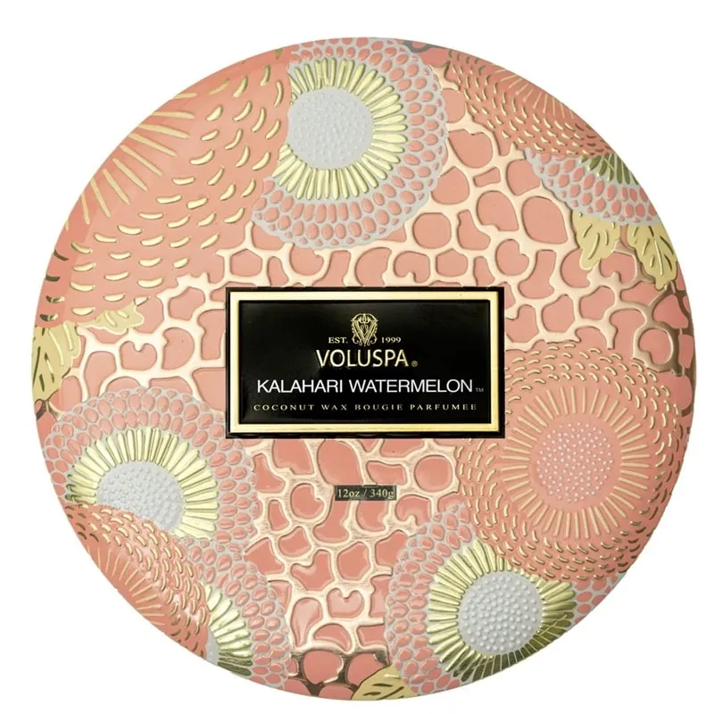 Alternativ bild 0 för Voluspa 3-Wick Tin Candle Kalahari Watermelon - 340 g