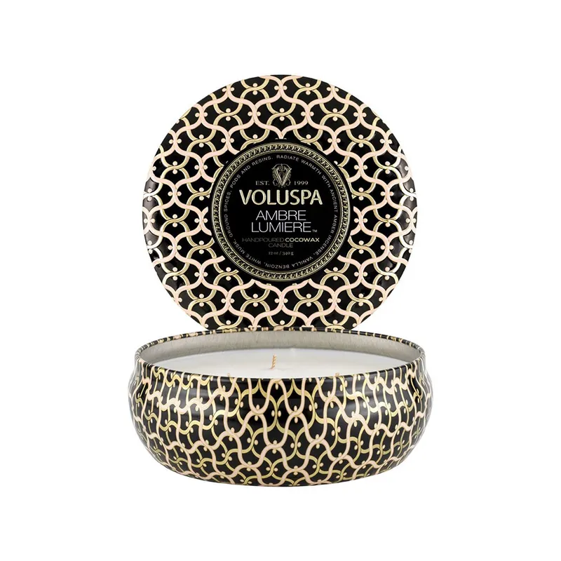 Alternativ bild 0 för Voluspa Ambre Lumiere 3-Wick Tin Candle 40h