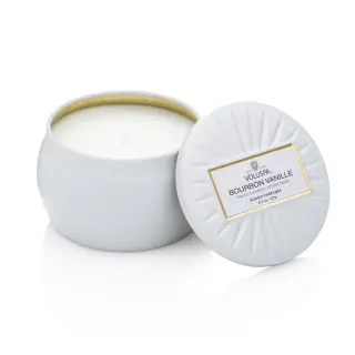 Produktfoto för Voluspa Bourbon Vanille Decorative Tin Candle 25h 127 g