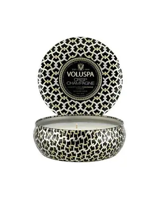Produktfoto för Voluspa Crisp Champagne 3-Wick Tin Candle 40h