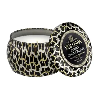 Produktfoto för Voluspa Crisp Champagne Mini Tin Candle 25h