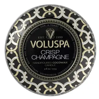 Produktfoto för Voluspa Crisp Champagne Mini Tin Candle 25h