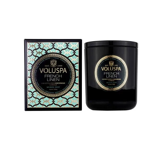 Bild 2 för Voluspa French Linen Classic Boxed Candle 60h