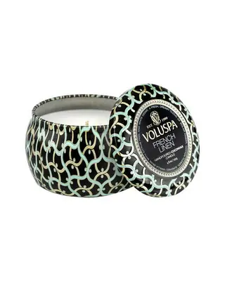 Produktfoto för Voluspa French Linen Mini Tin Candle 25h