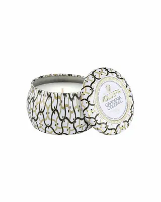 Produktfoto för Voluspa Gardenia Colonia Maison Blanc Decorative Tin Candle 25h