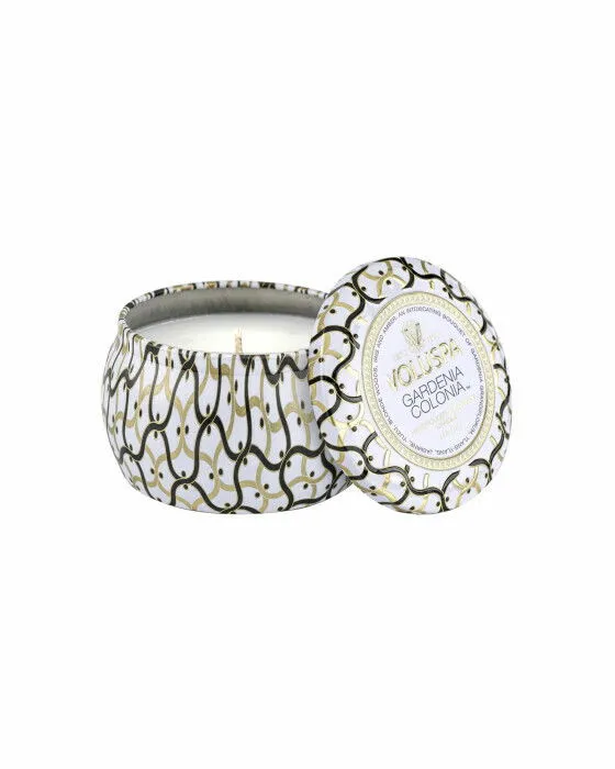 Bild 1 för Voluspa Gardenia Colonia Maison Blanc Decorative Tin Candle 25h