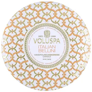 Produktfoto för Voluspa Italian Bellini Maison Blanc 3-Wick in Decorative Tin 40h