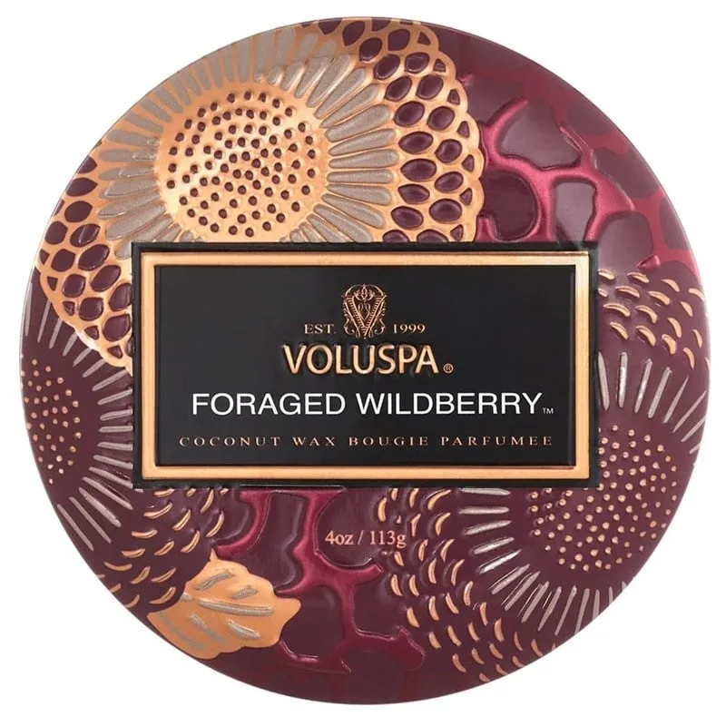 Alternativ bild 0 för Voluspa Japonica  Foraged Wildberry Mini Tin Candle 25h 113 g