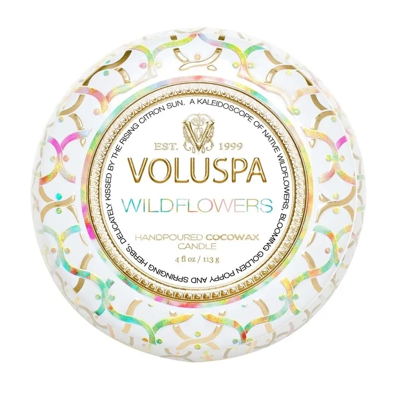 Alternativ bild 0 för Voluspa Mini Tin Candle Wildflowers - 113 g