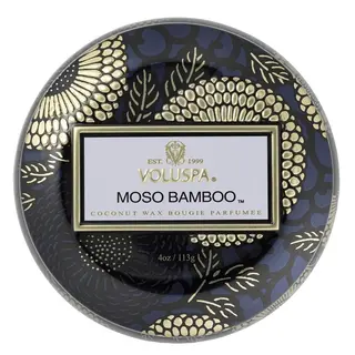Produktfoto för Voluspa Moso Bamboo Japonica Decorative Tin Candle 25h 113 g