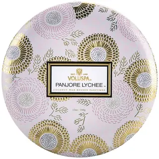 Produktfoto för Voluspa Panjore Lychee Japonica 3-Wick in Decorative Tin 40h 340 g
