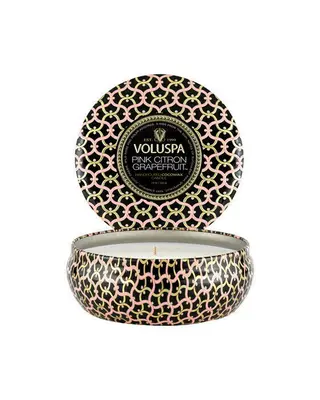 Produktfoto för Voluspa Pink Citron Grapefruit 3-Wick Tin Candle 40h