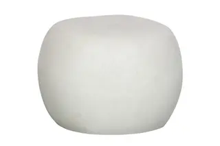 Produktfoto för VTWONEN Pebble soffbord f&ouml;r inne och ute, runt - vit fiberlera (&Oslash;50)