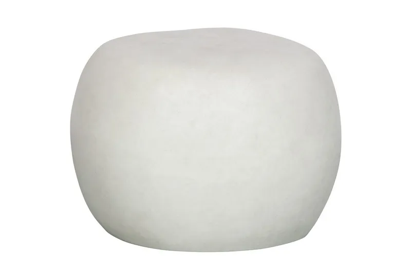 Bild 1 för VTWONEN Pebble soffbord f&ouml;r inne och ute, runt - vit fiberlera (&Oslash;50)