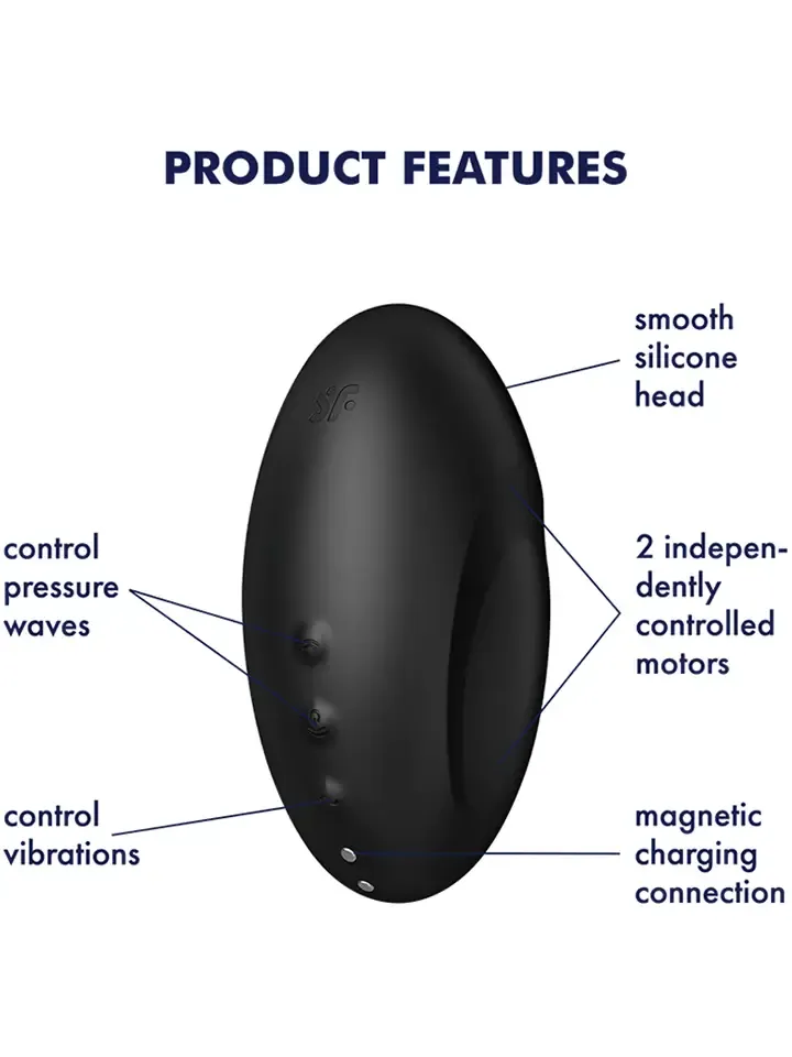 Bild 2 för VULVA LOVER 3 LUFTTRYCKSVIBRATOR SVART