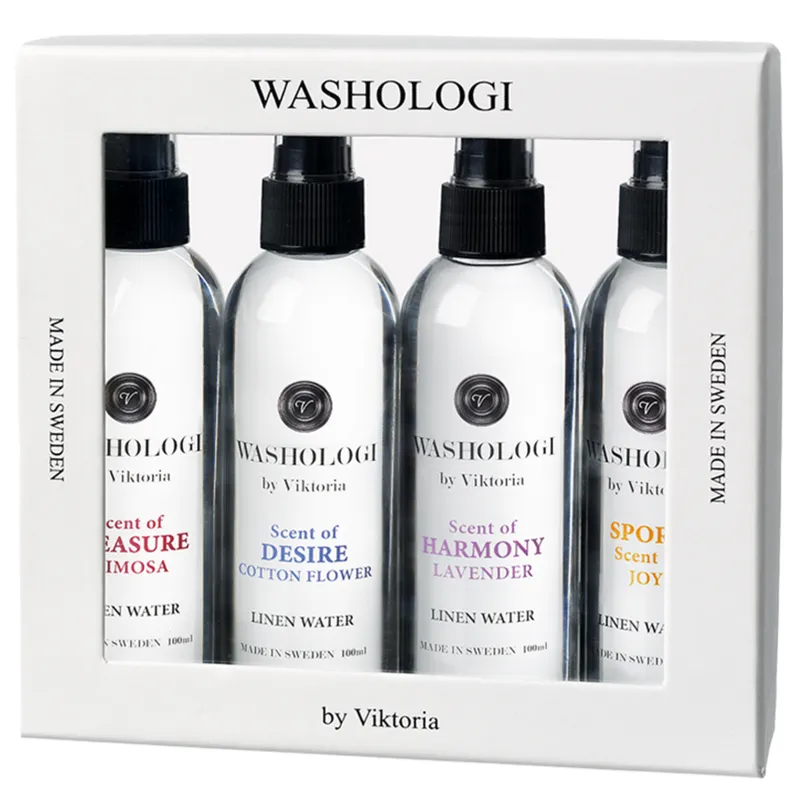 Bild 2 för WASHOLOGI Linnevatten Presentask 4 x 100ml