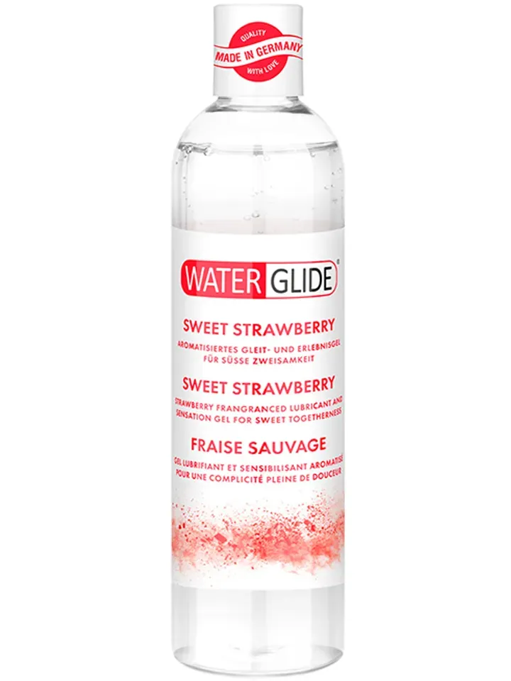 Bild 1 för Waterglide: Sweet Strawberry, Lube & Sensation Gel, 300 ml
