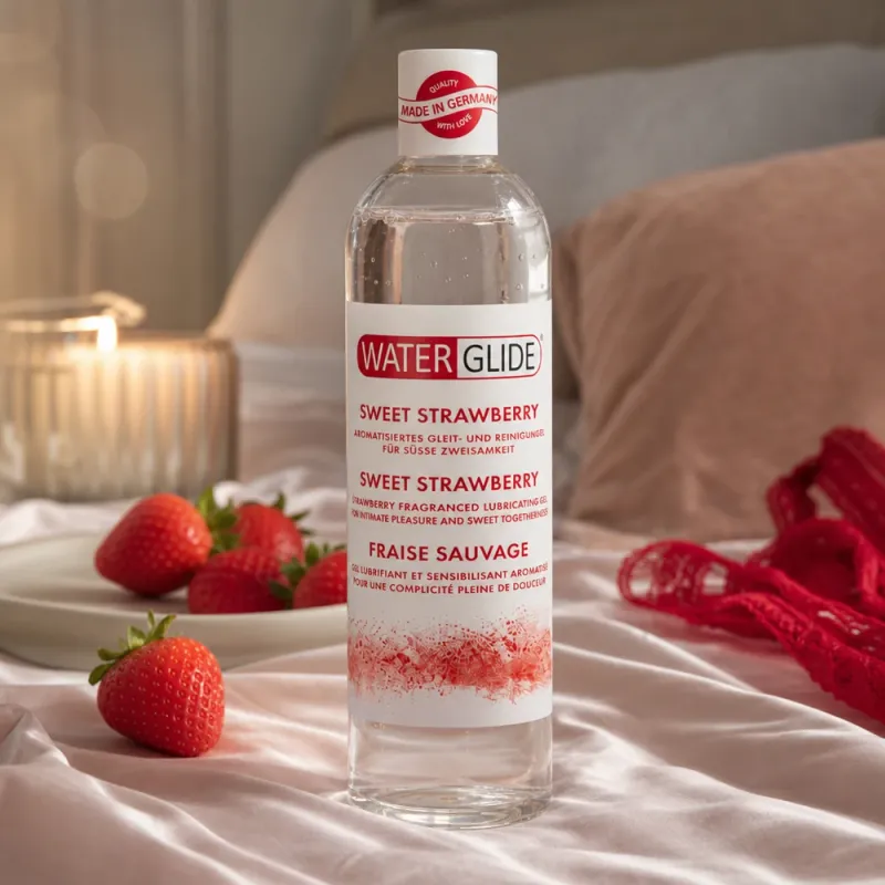 Bild 2 för Waterglide: Sweet Strawberry, Lube & Sensation Gel, 300 ml