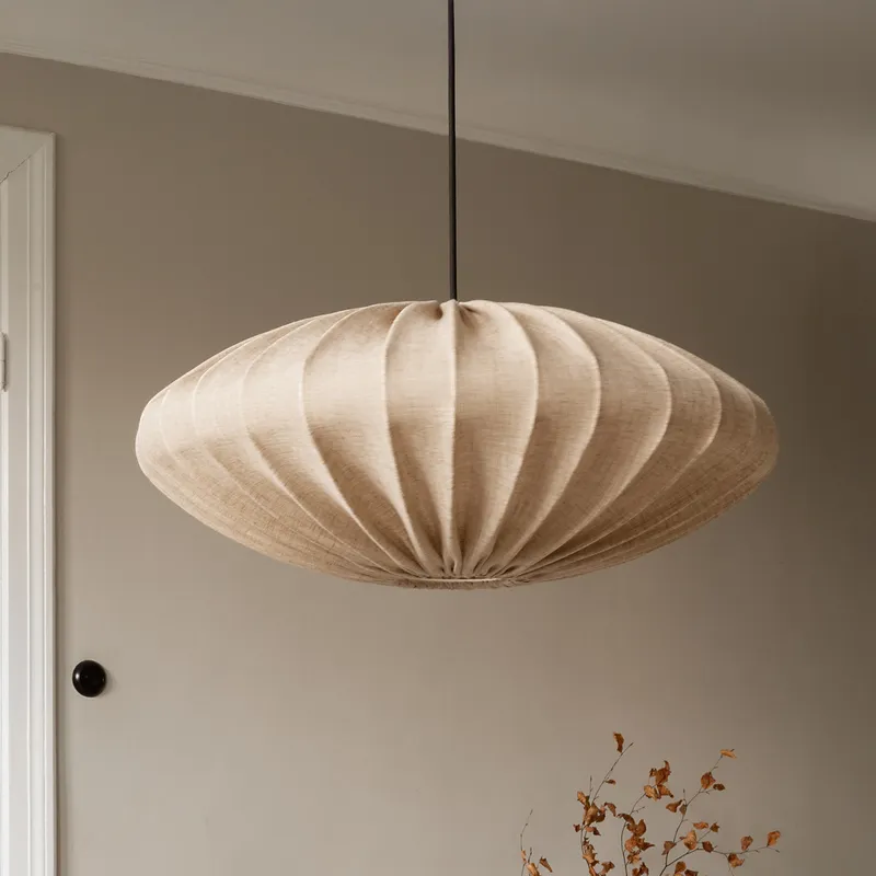 Bild 3 för Watt & Veke Ellipse taklampa, 65 cm, linne, sand