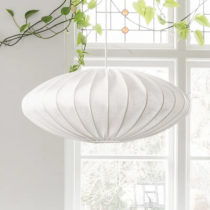 Bild 4 för Watt & Veke Ellipse taklampa, 65 cm, linne, vit