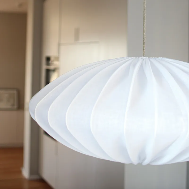 Bild 3 för Watt & Veke Ellipse taklampa, 80 cm, linne, vit