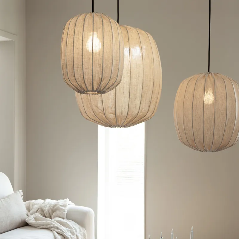 Bild 3 för Watt & Veke Prisma Linen Natural taklampa 35 cm