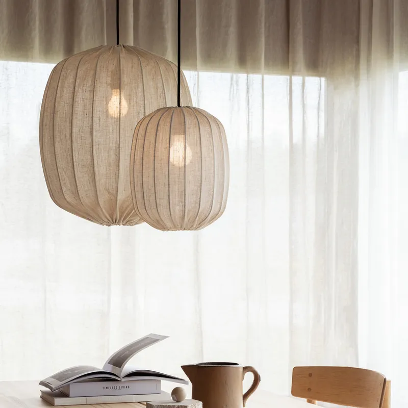 Bild 3 för Watt & Veke Prisma Linen Natural taklampa 45 cm