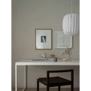 Produktfoto för Watt & Veke Prisma taklampa i linne 25 cm, vit