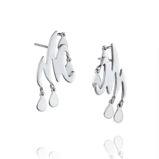 Produktfoto för Wave Örhänge Silver