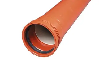 Produktfoto för Wavin 110 x 250 mm PP-avloppsrör med muff, klass N SN4, EN 1852
