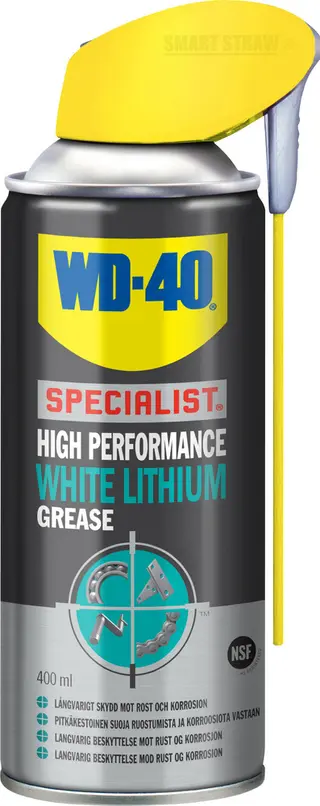 Produktfoto för WD-40 Hign Performance White Lithium Grease - 400 ml.