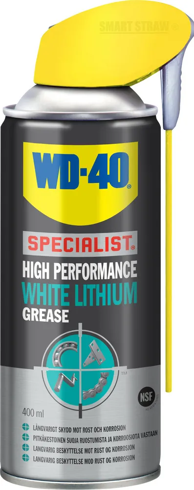 Alternativ bild 0 för WD-40 Hign Performance White Lithium Grease - 400 ml.