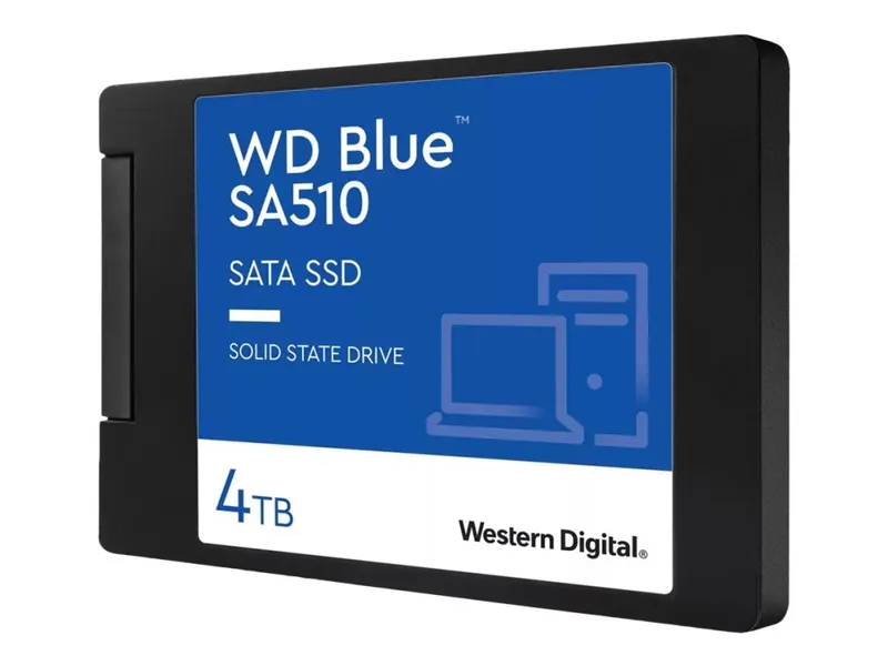 Alternativ bild 0 för WD Blue SA510 WDS400T3B0A - SSD - 4 TB - inbyggd - 2.5 - SATA 6Gb/s