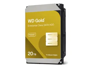 Produktfoto för WD Gold 203KRYZ - hard drive - Enterprise - 20 TB - SATA 6Gb/s - 20TB - Hårddisk - WD203KRYZ - SATA-600 - 3,5"
