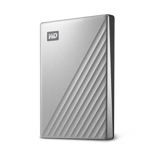 Alternativ bild 0 för WD My Passport Ultra WDBC3C0020BSL - Hårddisk - krypterad - 2 TB - extern (bärbar) - USB 3.0 (USB-C stikforbindelse) - 256-bit AES - silver