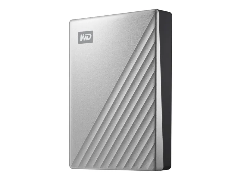 Alternativ bild 0 för WD My Passport Ultra WDBFTM0040BSL - External Hard drive 4 TB - USB 3.0 (USB-C connector) - 256-bit AES Encryptin- Silver - *Windows only drive*