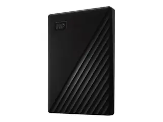 Produktfoto för WD My Passport WDBYVG0010BBK - Hårddisk - krypterad - 1 TB - extern (bärbar) - USB 3.2 Gen 1 - 256-bitars AES - sort