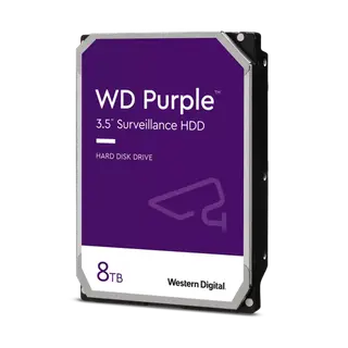 Produktfoto för WD Purple WD85PURZ - Hårddisk - 8 TB - intern - 3,5 - SATA 6Gb/s - 5640 rpm - buffert: 256 MB
