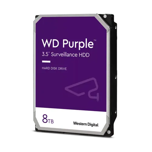 Alternativ bild 0 för WD Purple WD85PURZ - Hårddisk - 8 TB - intern - 3,5 - SATA 6Gb/s - 5640 rpm - buffert: 256 MB