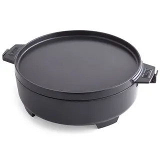 Produktfoto för Weber, Gjutjärnsgryta duo gbs black