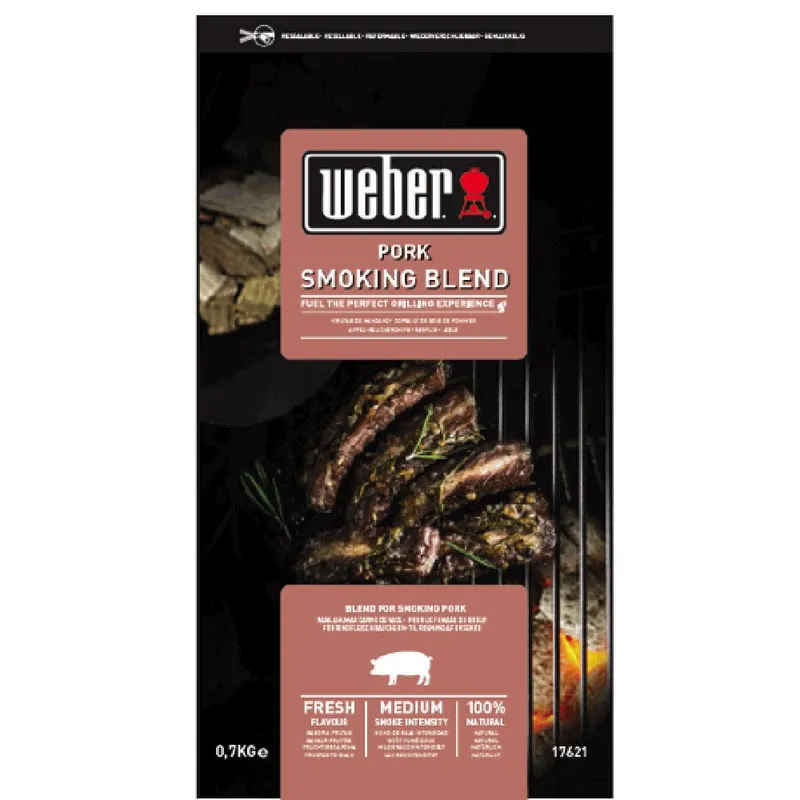 Alternativ bild 0 för Weber Smoking Wood Chips Pork Fläskkött