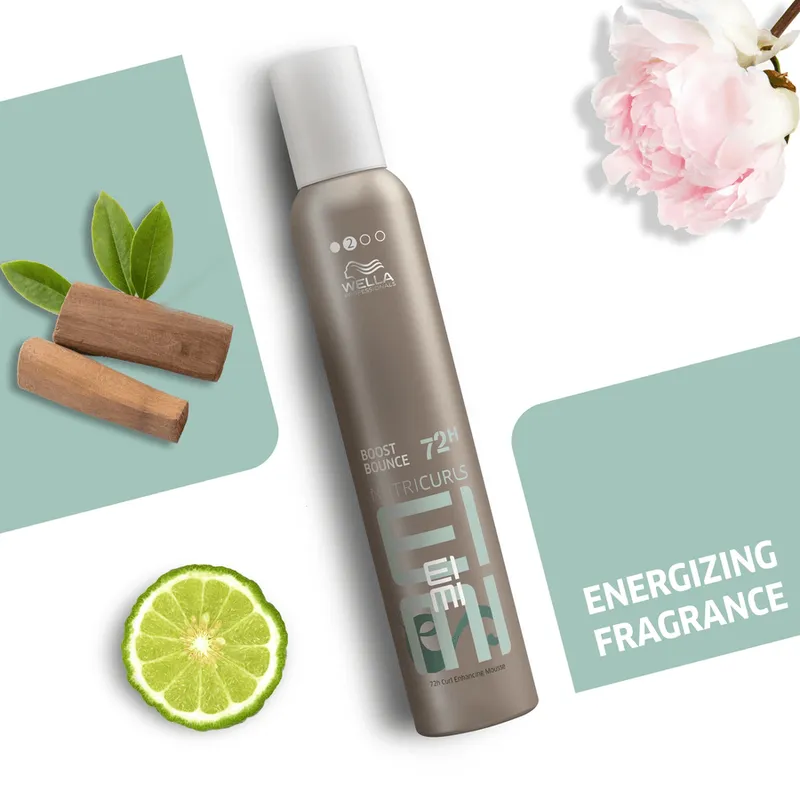 Bild 2 för Wella EIMI Boost Bounce, Hårmousse, Unisex, 300 ml, Alla hår, Lockigt hår, Lockar, Alla färger