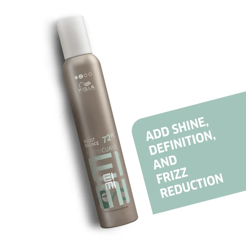 Bild 3 för Wella EIMI Boost Bounce, Hårmousse, Unisex, 300 ml, Alla hår, Lockigt hår, Lockar, Alla färger