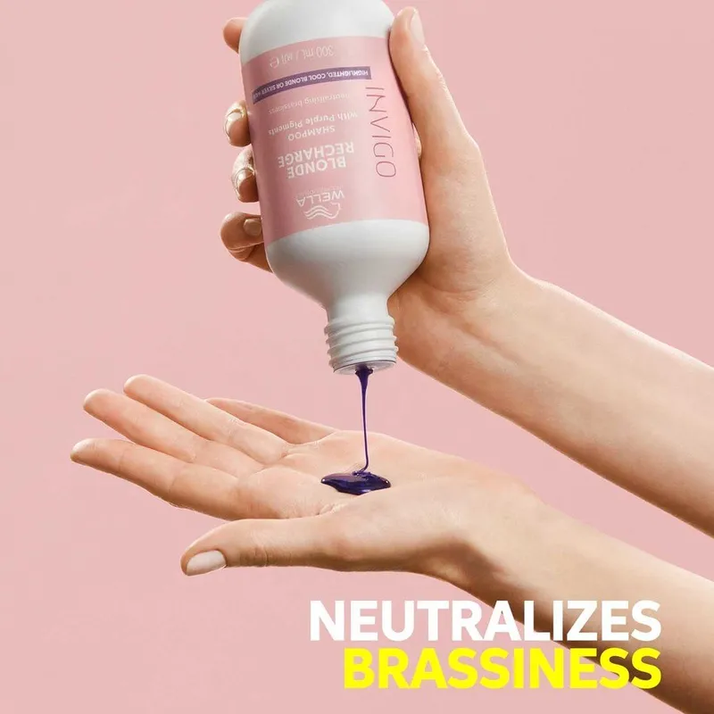 Bild 5 för Wella Professionals Invigo Blonde Recharge Cool Blonde Schampo 300 ml
