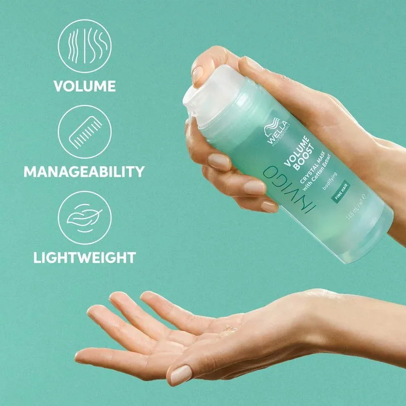 Bild 3 för Wella Professionals Invigo Volume Boost Crystal Mask 145 ml