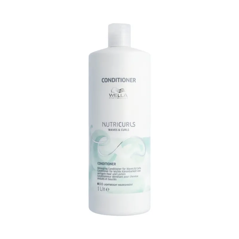 Bild 2 för Wella Professionals, Nutricurls Waves & Curls, Hair Conditioner, For Easy Combing, 1000 ml