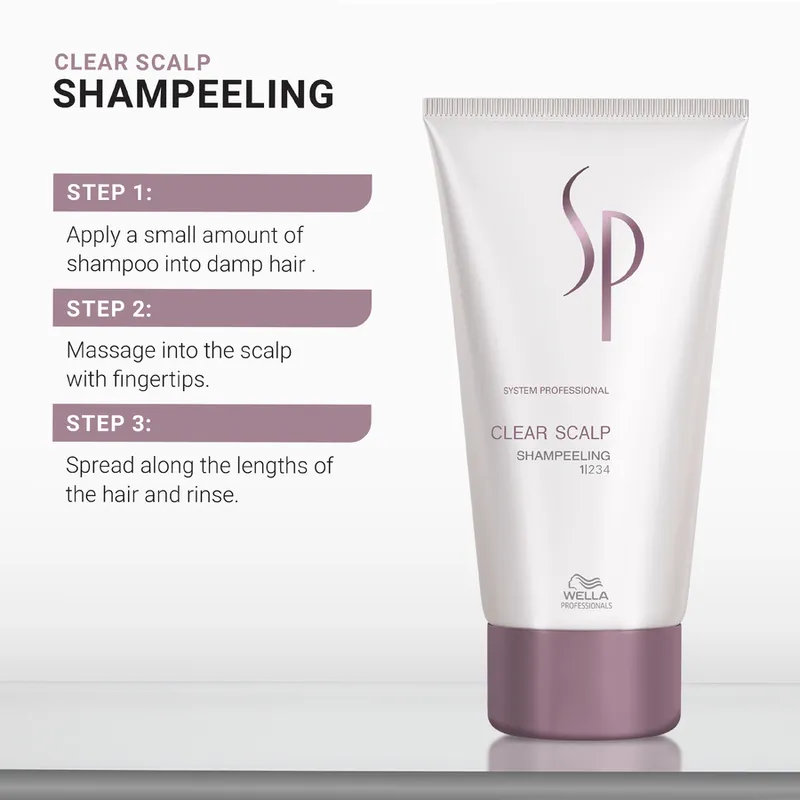 Bild 2 för Wella Professionals SP Classic Clear Scalp Shampeeling 150 ml