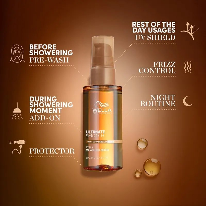 Bild 7 för Wella Professionals Ultimate Smooth Oil Serum 100 ml