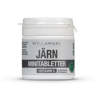 Produktfoto för WellAware Järn och Vitamin C 90 st minitabletter